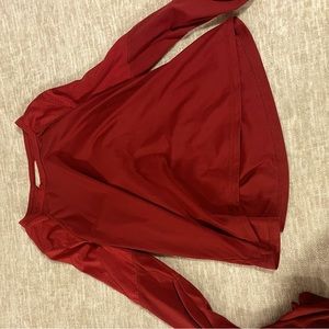 Athletic shirt with open back